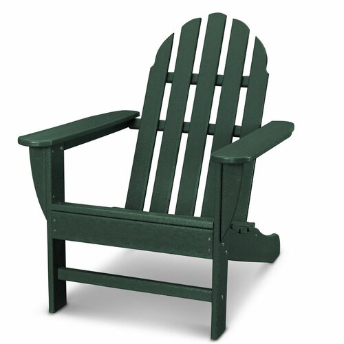 POLYWOOD Classic Adirondack Plastic Chair Reviews Wayfair   Classic Adirondack Plastic Chair 